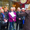 Silsden Singers – singing at Keighley Station in December 2015