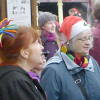 Silsden Singers – singing at Keighley Station in December 2015