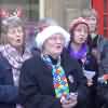 Silsden Singers – singing at Keighley Station in December 2015