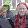 Silsden Singers – singing at Keighley Station in December 2015