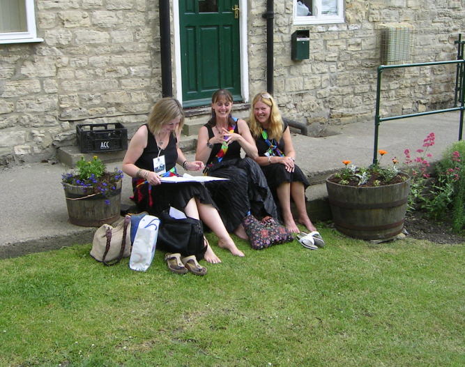 Silsden Singers sitting about