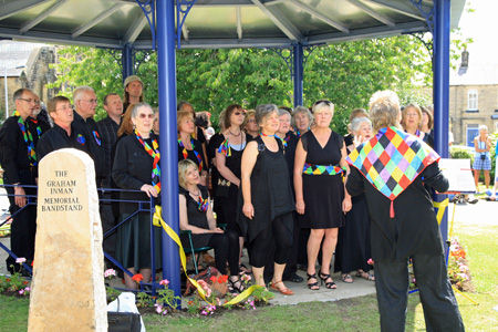 Silsden bandstand opening ceremony Silsden bandstand opening ceremony